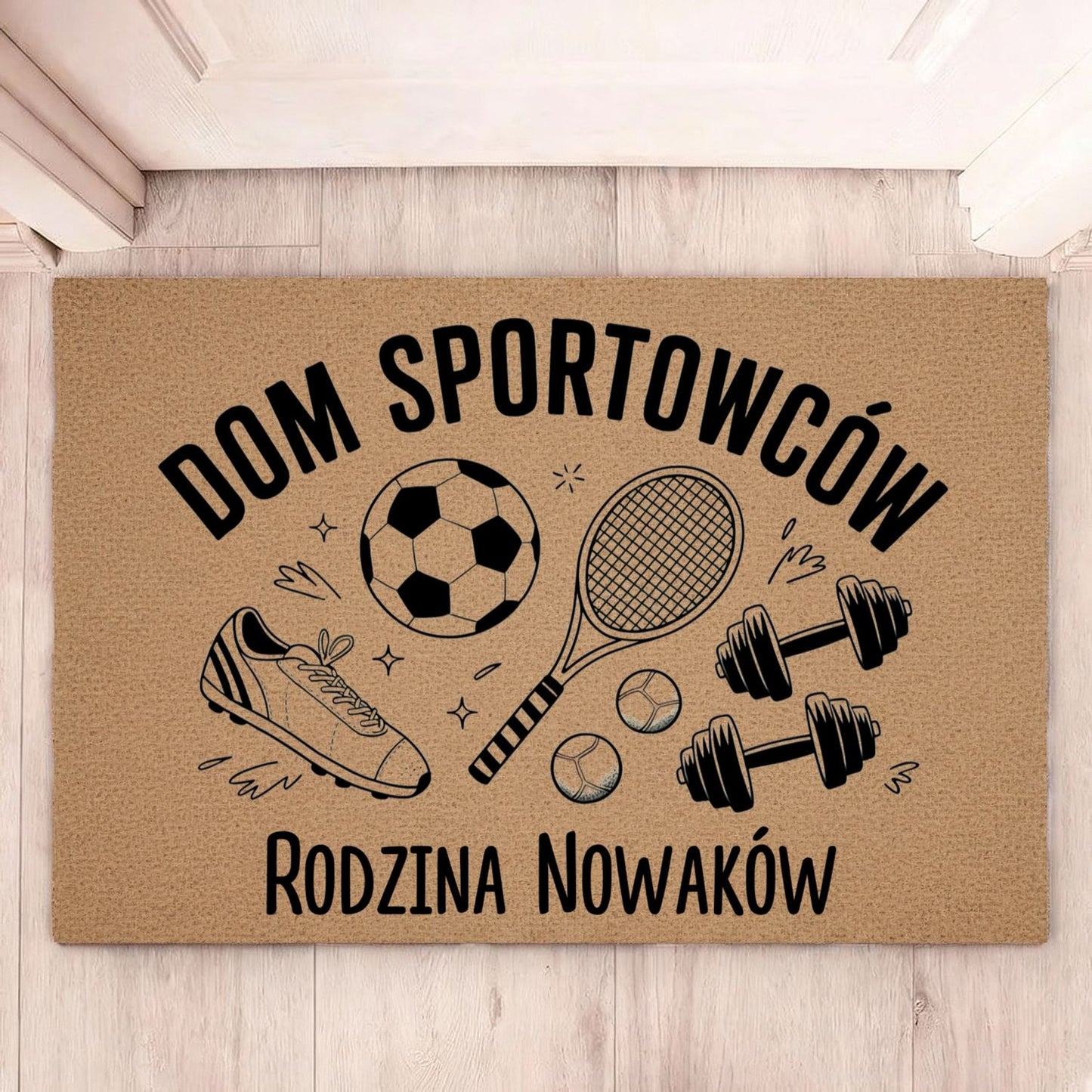 Wycieraczka Personalizowana – Dom Sportowców z Nazwiskiem