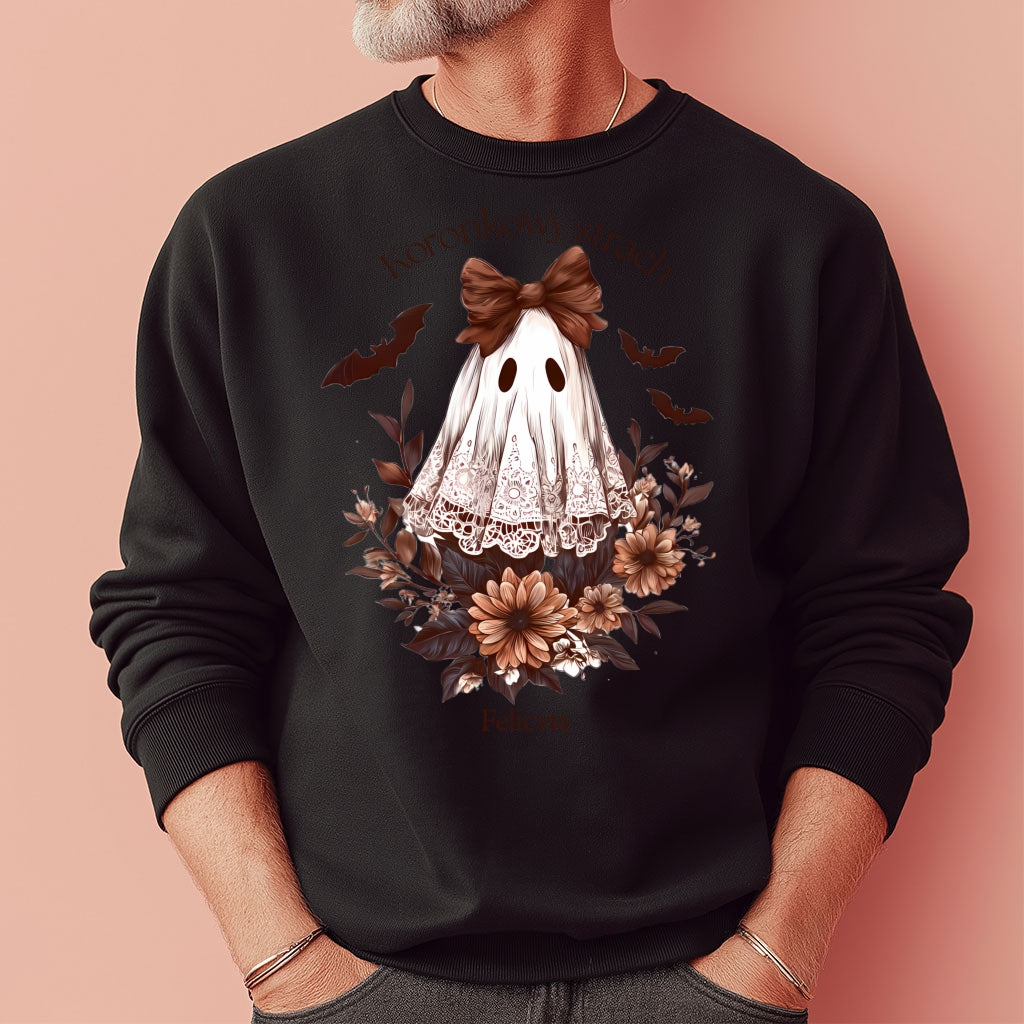 Bluza Unisex „Koronkowy Strach” – Personalizowana Halloween