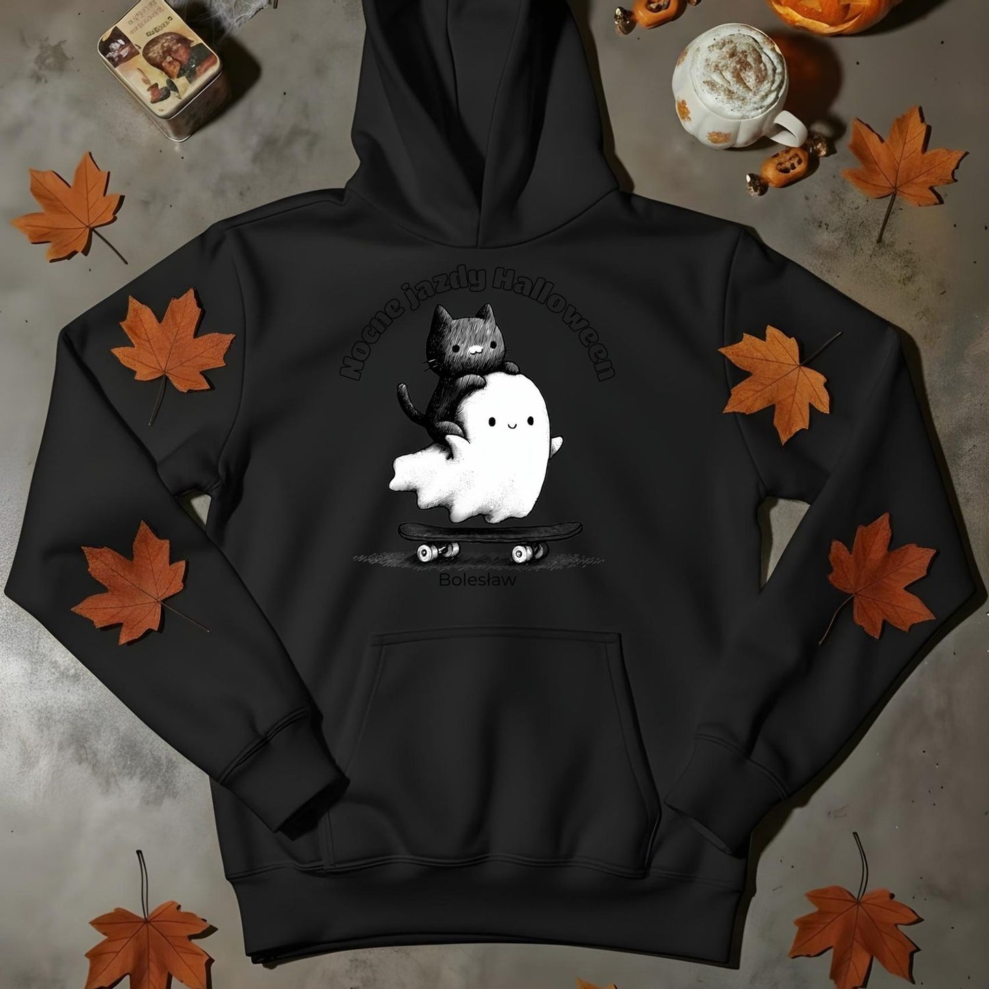 Bluza Unisex „Nocne Jazdy Halloween” – Personalizowana Bluza
