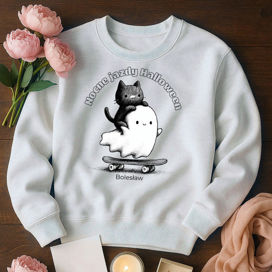 Bluza Unisex „Nocne Jazdy Halloween” – Personalizowana Bluza