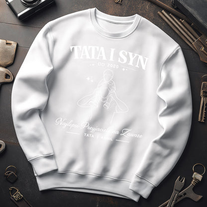 Personalizowana koszulka Tata i Syn z imieniem i rokiem – Najlepsi Przyjaciele na Zawsze, prezent na Dzień Ojca