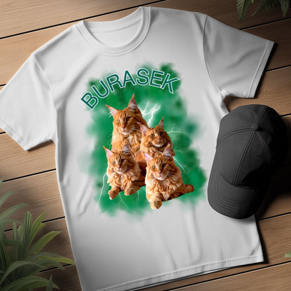 Personalizowana Koszulka Pupila – BURASEK 🐾 Twój Zwierzak w Stylu Retro