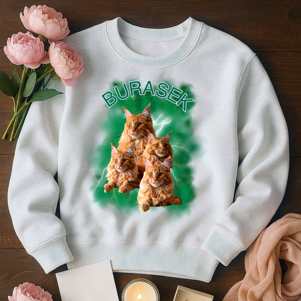 Personalizowana Koszulka Pupila – BURASEK 🐾 Twój Zwierzak w Stylu Retro