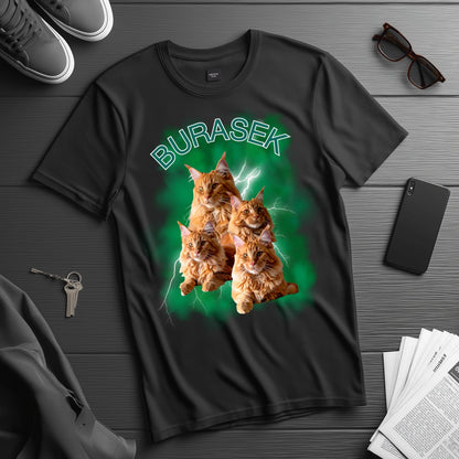 Personalizowana Koszulka Pupila – BURASEK 🐾 Twój Zwierzak w Stylu Retro