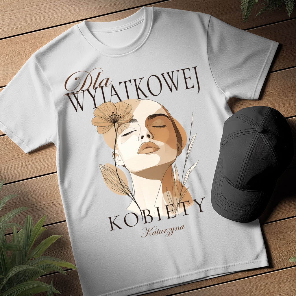 Bluza „Dla Wyjątkowej Kobiety” z imieniem – elegancka personalizowana odzież damska – prezent dla niej
