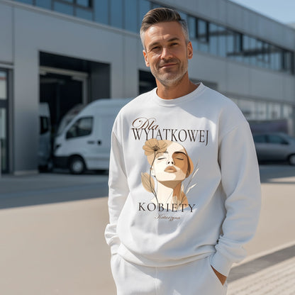 Bluza „Dla Wyjątkowej Kobiety” z imieniem – elegancka personalizowana odzież damska – prezent dla niej