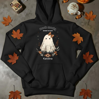 Bluza Unisex „Duch Mody” – Personalizowana, Halloween Edition