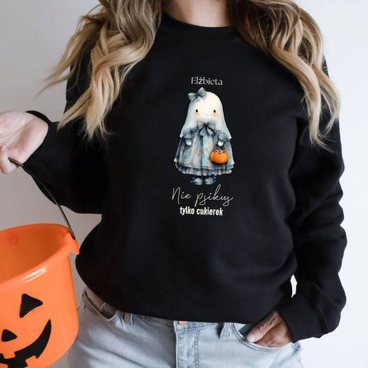 Bluza Unisex „Nie psikus tylko cukierek” – Personalizowana Halloween Edition