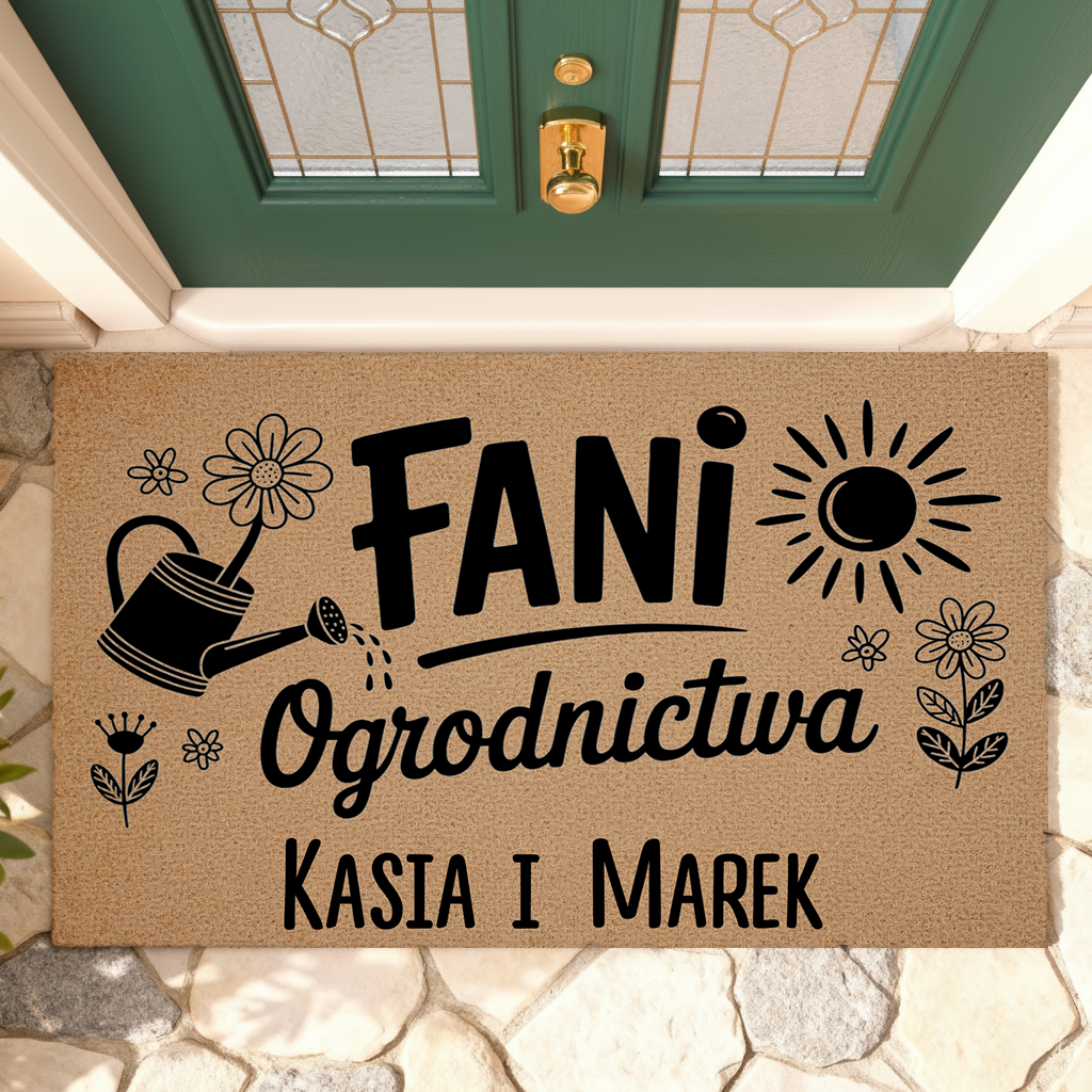 Personalizowana wycieraczka – Fani Ogrodnictwa z Imionami