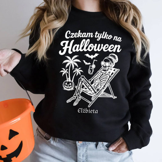 Bluza Unisex „Czekam tylko na Halloween”