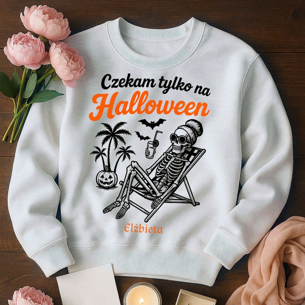 Bluza Unisex „Czekam tylko na Halloween”