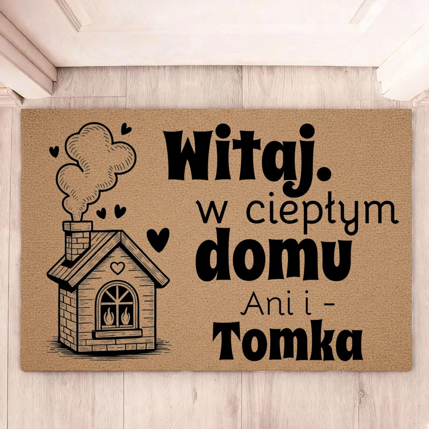 Wycieraczka Personalizowana – Witaj w Ciepłym Domu z Imionami