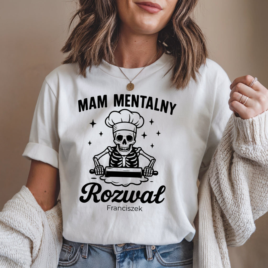 Koszulka „Mam Mentalny Rozwal” – Halloween Kucharz Unisex