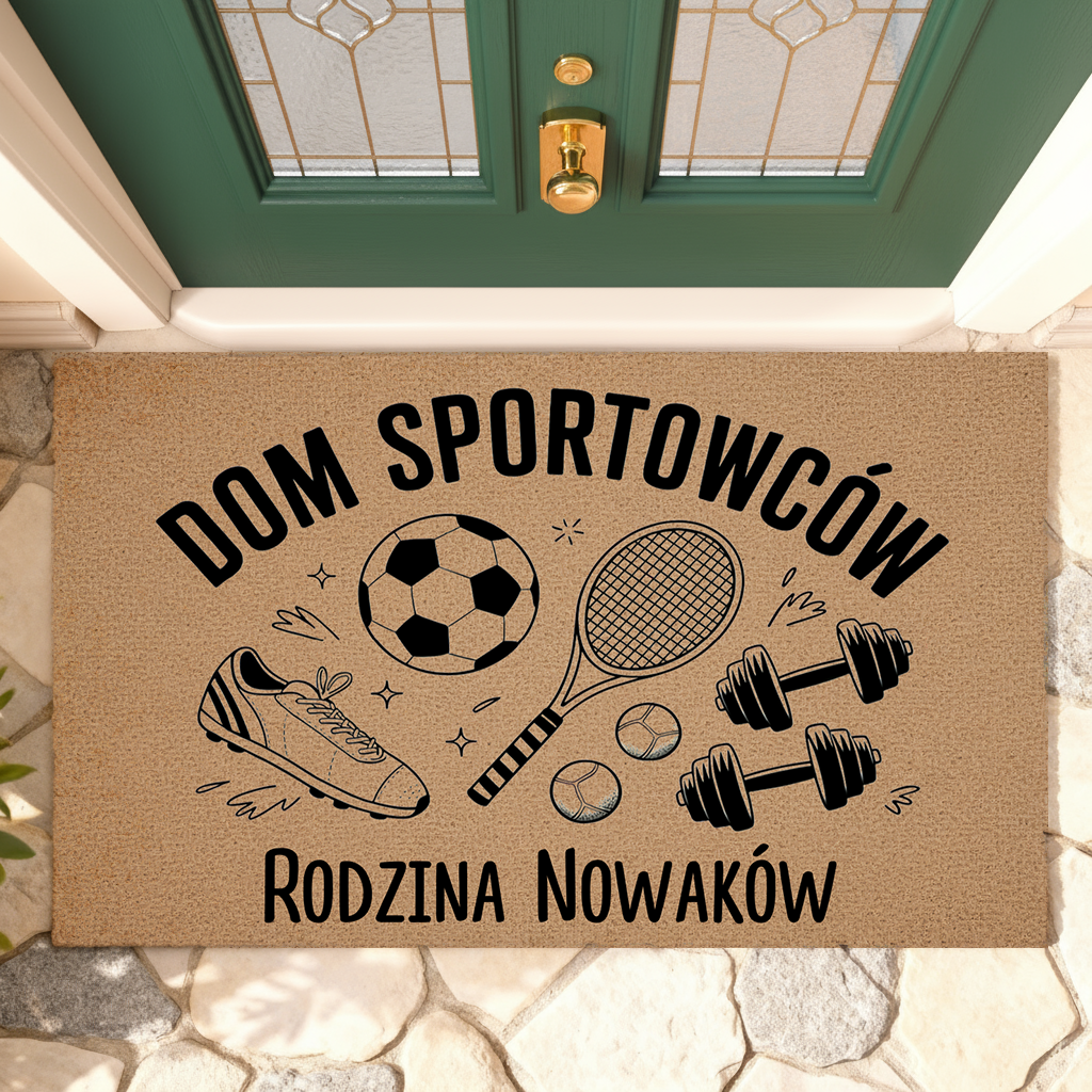 Wycieraczka Personalizowana – Dom Sportowców z Nazwiskiem