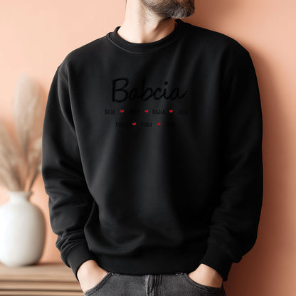 Babcia z Imionami Dzieci - Wzruszający Personalizowany Prezent Rodzinny