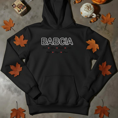 Personalizowany Prezent dla Babci „BABCIA” z Imionami Bliskich, Idealny na Dzień Babci