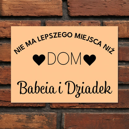 Personalizowana Tabliczka PCV – Dom Babci i Dziadka