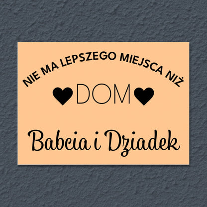 Personalizowana Tabliczka PCV – Dom Babci i Dziadka