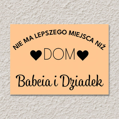 Personalizowana Tabliczka PCV – Dom Babci i Dziadka