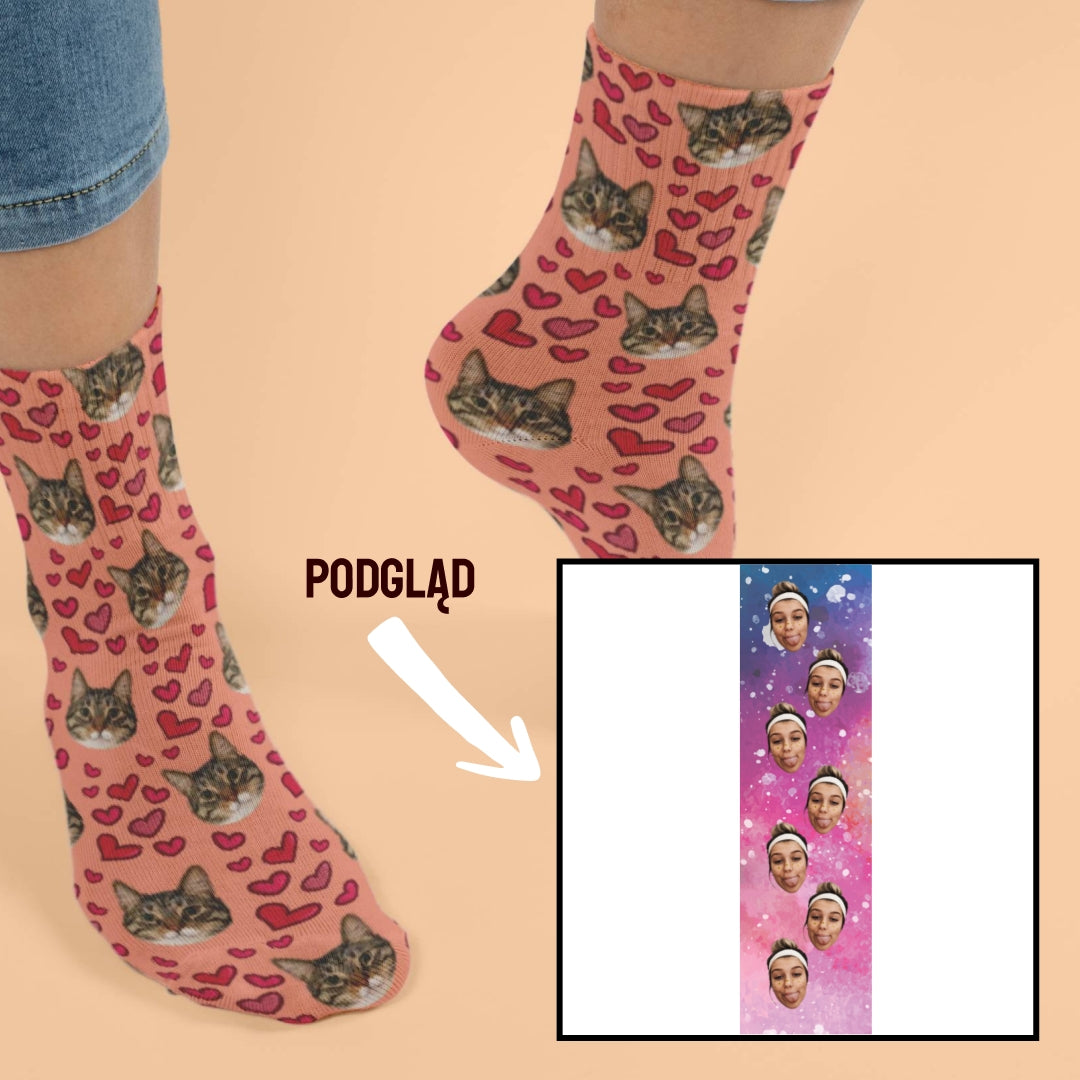Skarpetki Personalizowane – Twój Uśmiech w Kosmosie