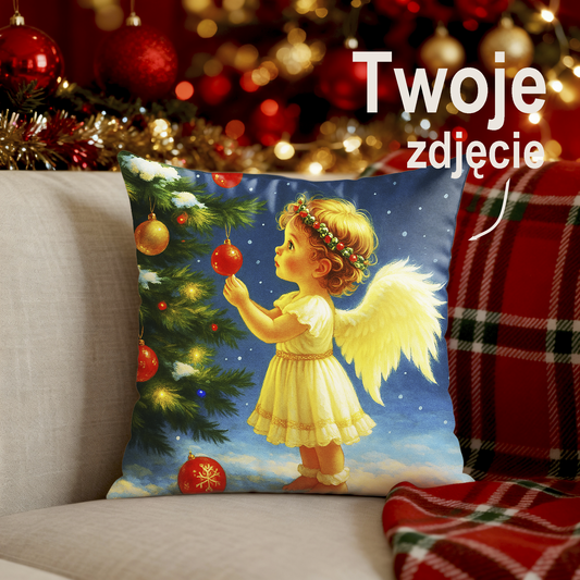 Urocza Poduszka z Aniołkiem – Idealny Prezent na Święta