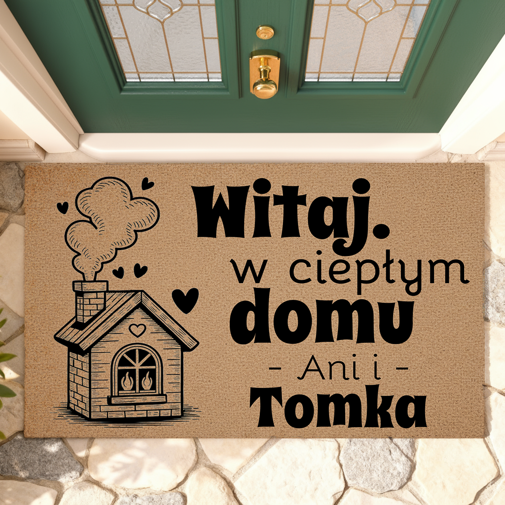 Wycieraczka Personalizowana – Witaj w Ciepłym Domu z Imionami