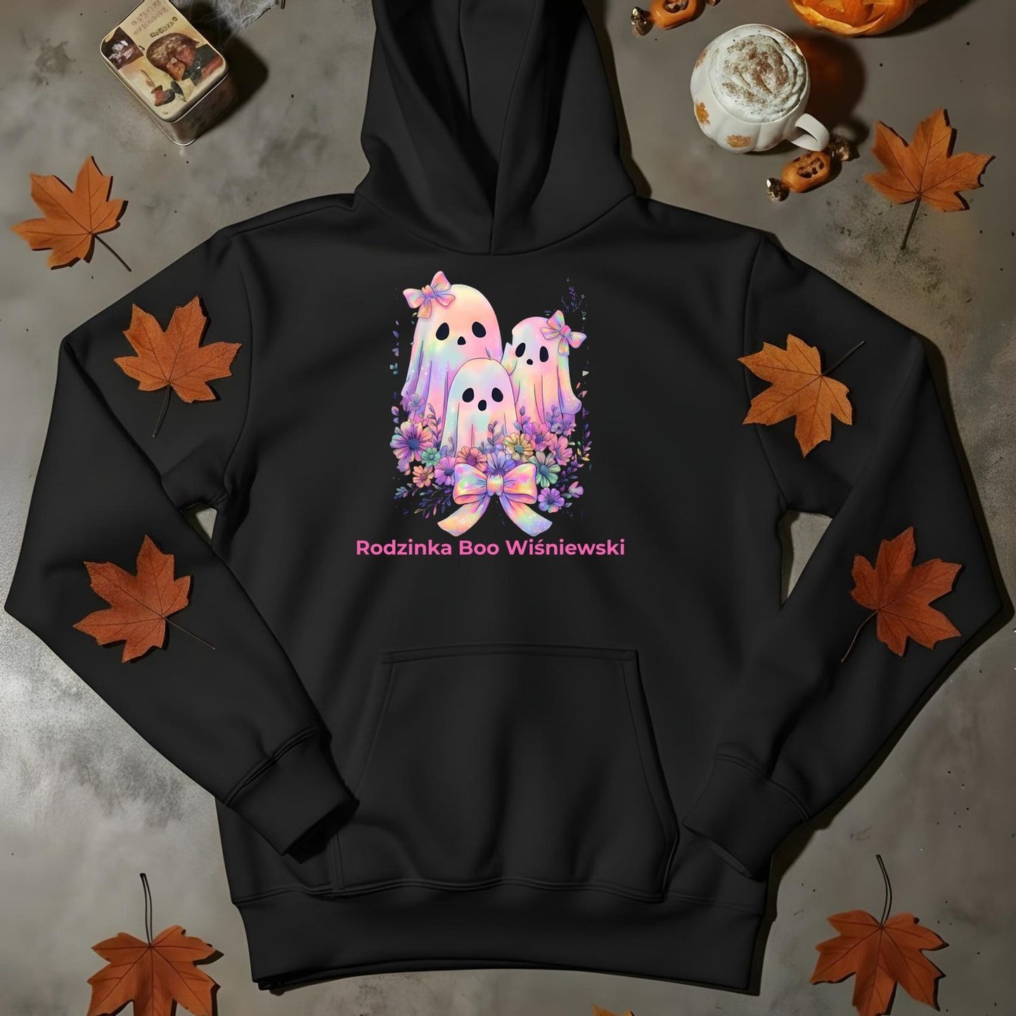 Bluza Unisex „Rodzinka Boo” – Personalizowana Bluza Halloweenowa