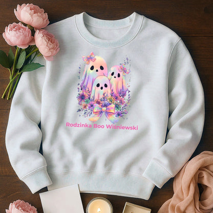 Bluza Unisex „Rodzinka Boo” – Personalizowana Bluza Halloweenowa