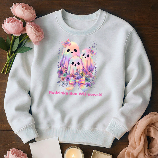 Bluza Unisex „Rodzinka Boo” – Personalizowana Bluza Halloweenowa